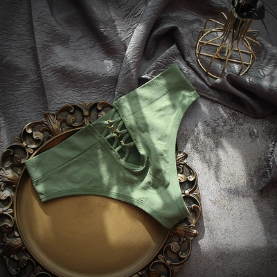 VDOGRIR Chiloți sexy din bumbac pentru femei Lenjerie de corp Slip fără sudură Slip pentru femei cu talie joasă Tanga solidă Lenjerie confortabilă G-String