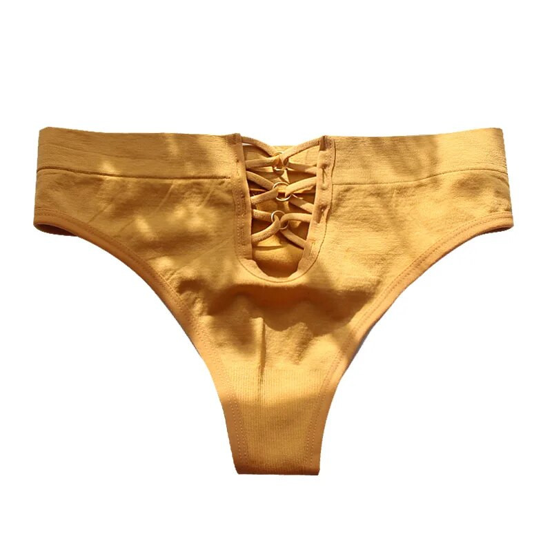 VDOGRIR Chiloți sexy din bumbac pentru femei Lenjerie de corp Slip fără sudură Slip pentru femei cu talie joasă Tanga solidă Lenjerie confortabilă G-String