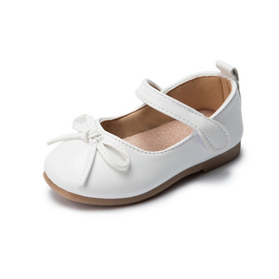 Vaikiški Batai Lanko dekoras Mary Jane Flats Pu Neslidūs Princesės Vienspalviai Maži Baby Girls Pu Batai