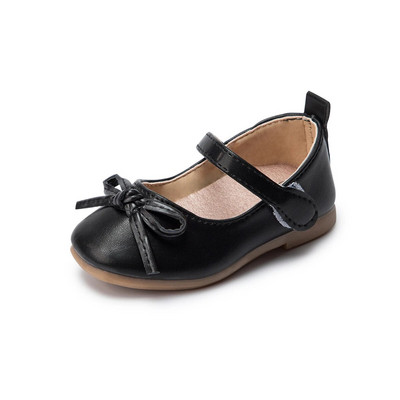 Vaikiški Batai Lanko dekoras Mary Jane Flats Pu Neslidūs Princesės Vienspalviai Maži Baby Girls Pu Batai