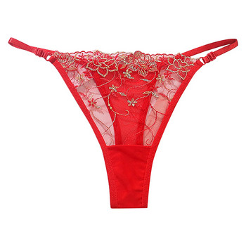 2024 Νέα γυναικεία σέξι στρινγκ με μπακ G-strings Διχτυωτό παντελόνι T Παντελόνι Εσώρουχα με χαμηλά διαφανή σώβρακο Lenceria