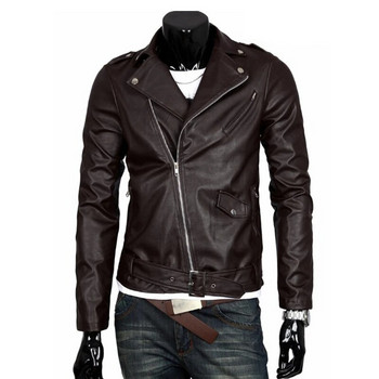The Walking Dead Negan Cosplay Jacket Punk Мъжко яке от PU кожа Мотоциклетно модно прилепнало кожено палто