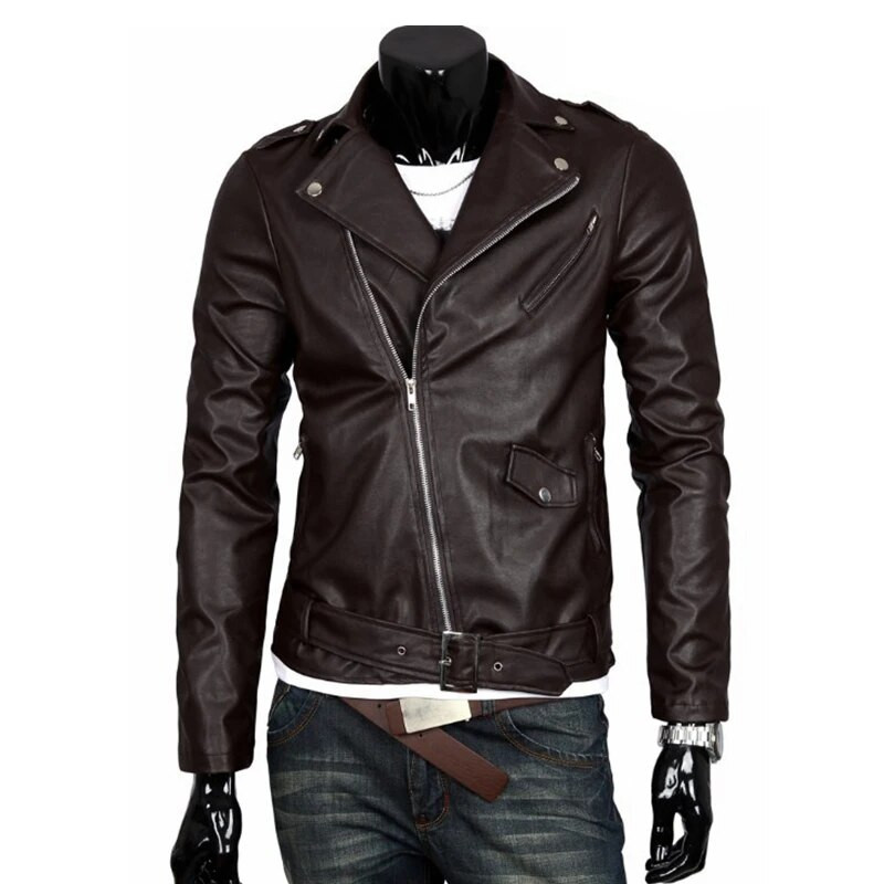 The Walking Dead Negan Cosplay Jacket Punk Men Jachetă din piele PU Motocicletă Fashion Slim Fit haină din piele