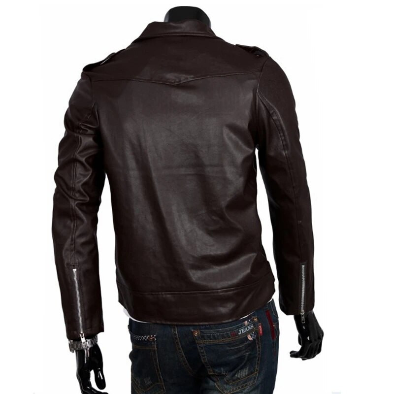 The Walking Dead Negan Cosplay Jacket Punk Men Jachetă din piele PU Motocicletă Fashion Slim Fit haină din piele