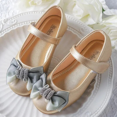 Пролет Есен Детски обувки за принцеси Модни ежедневни обувки за момичета Противоплъзгащи се меки подметки Бебешки Деца Дамски
