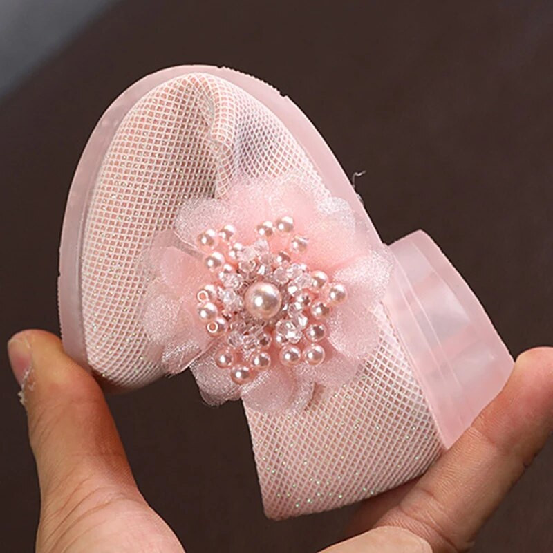 Baywell Copii Pantofi din piele Perla Design Floral Arc Printesa Fete Pantofi de dans pentru petrecere Pantofi pentru fetite Pantofi de performanta pentru copii