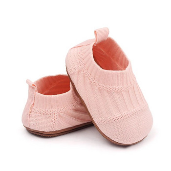 Бебешки ежедневни обувки Плетени буйки Бебешки бебешки меки подметки Нехлъзгащи се първи проходилки Подови боси детски обувки за креватче за момичета Момчета