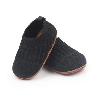 Pantofi ocazional pentru bebeluși Ghete tricotate Sugar copil mic Talpă moale anti-alunecare Primii plimbări podea Desculț Copii Pătuț Pantofi pentru fete băieți