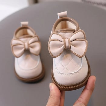 아기신발Есенно-зимни бебешки обувки Детски модни кожени обувки Топли памучни обувки Ботуши на принцеса 0-3 години Обувки за ходене с мека подметка Обувки за момичета