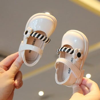 Fashion PU Patent Δερμάτινα Παπούτσια Χαριτωμένα λουλούδια μωρό κορίτσι Πριγκίπισσα Παπούτσια Νεογέννητο Βρεφικό μαλακό πέλμα First Walkers Μικρό παιδί Mary Janes