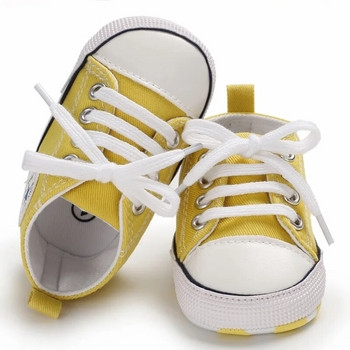 Κλασικά παιδικά παπούτσια καμβά για νήπια αγόρια για κορίτσια Άνετα πάνινα παπούτσια με επίπεδη βάση για νεογέννητα βρέφη Αθλητική μαλακή σόλα Prewalkers 2023