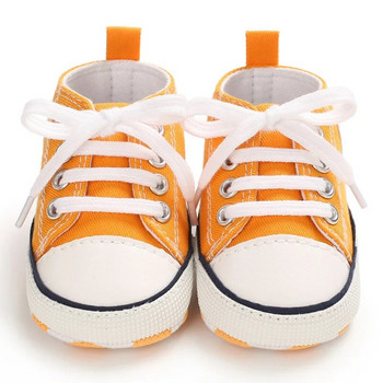 Κλασικά παιδικά παπούτσια καμβά για νήπια αγόρια για κορίτσια Άνετα πάνινα παπούτσια με επίπεδη βάση για νεογέννητα βρέφη Αθλητική μαλακή σόλα Prewalkers 2023