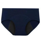 Visoko elastične vodootporne pamučne menstrualne gaćice niskog struka, ženske nepropusne jednobojne gaćice za fiziološko razdoblje