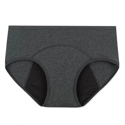 Visoko elastične vodootporne pamučne menstrualne gaćice niskog struka, ženske nepropusne jednobojne gaćice za fiziološko razdoblje