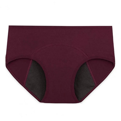 Visoko elastične vodootporne pamučne menstrualne gaćice niskog struka, ženske nepropusne jednobojne gaćice za fiziološko razdoblje