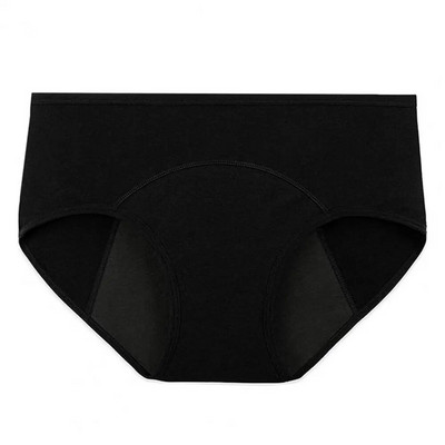 Visoko elastične vodootporne pamučne menstrualne gaćice niskog struka, ženske nepropusne jednobojne gaćice za fiziološko razdoblje