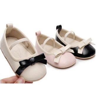Корейска принцеса Бебешки парти облекла Обувки за новородени бебета Малки деца Първи стъпки Обувки за ходене PU кожени облекла за крака Детски обувки за момичета