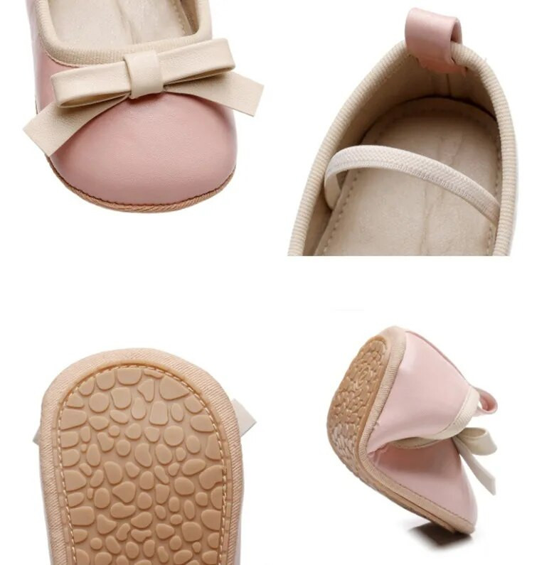 Prințesă coreeană pentru petrecere pentru bebeluși Pantofi nou-născuți pentru copii mici primii pași Pantofi de mers Îmbrăcăminte din piele PU pentru copii Pantofi pentru fete
