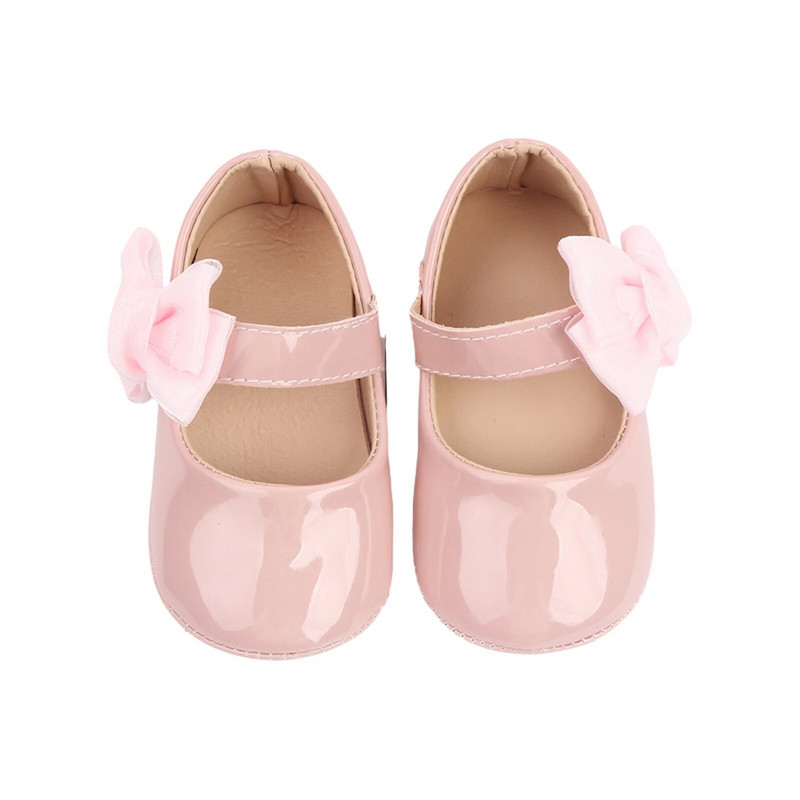 BeQeuewll Mocasini drăguți pentru fetițe, talpă cu fundă, pantofi plat din piele PU, pantofi pentru primii plimbări, pantofi anti-alunecare de primăvară, toamnă