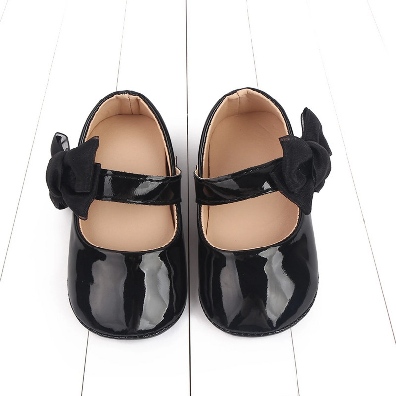 BeQeuewll Mocasini drăguți pentru fetițe, talpă cu fundă, pantofi plat din piele PU, pantofi pentru primii plimbări, pantofi anti-alunecare de primăvară, toamnă