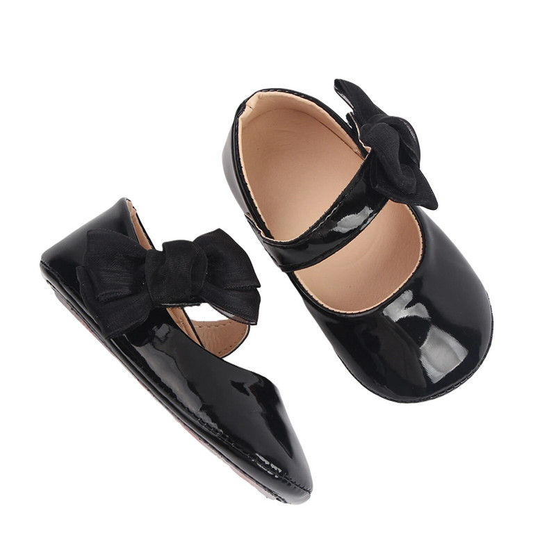 BeQeuewll Mocasini drăguți pentru fetițe, talpă cu fundă, pantofi plat din piele PU, pantofi pentru primii plimbări, pantofi anti-alunecare de primăvară, toamnă