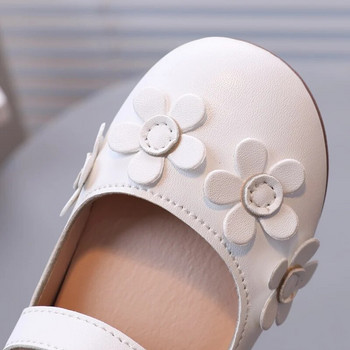 Παιδικά κοριτσίστικα λουλούδια γαμήλια παπούτσια για μωρά παιδικά PU δερμάτινα φλατ Πριγκίπισσα Παπούτσια Μονό παπούτσι για παιδικά παπούτσια χορού