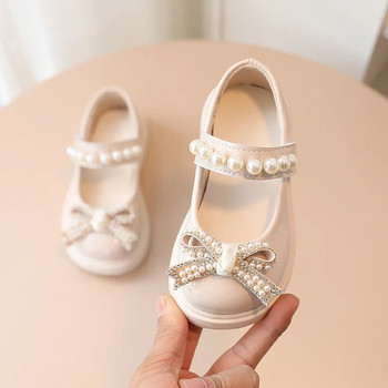 Детски плоски обувки Детски рокли Обувки за момичета Принцеса PU кожени обувки Нехлъзгащи се деца с хубаво меко дъно Mary Janes F12183