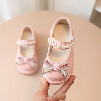 Παιδικά Flat παπούτσια Παιδικά παπούτσια φόρεμα Σχολικά κορίτσια Princess PU Δερμάτινα παπούτσια Αντιολισθητικά Παιδικά Nice Soft Bottom Mary Janes F12183