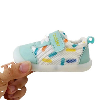 Бебешки обувки за прохождане за момчета/момичета Пролет/есен 2023 г. Нови обувки за 0-2 години Мека подметка Мрежести дишащи бебешки обувки Голи обувки Bebê أحذية