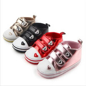 Încălțăminte nouă Lovely Heart pentru fetițe pentru bebeluși, pantofi sport pentru copii mici, cu talpă moale, First Walkers