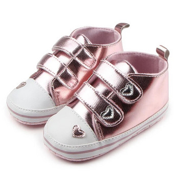 Νέα παιδικά παπούτσια για κοριτσάκια Lovely Heart για νήπια αντιολισθητικά First Walkers Μαλακή σόλα Βρεφικά αθλητικά παπούτσια