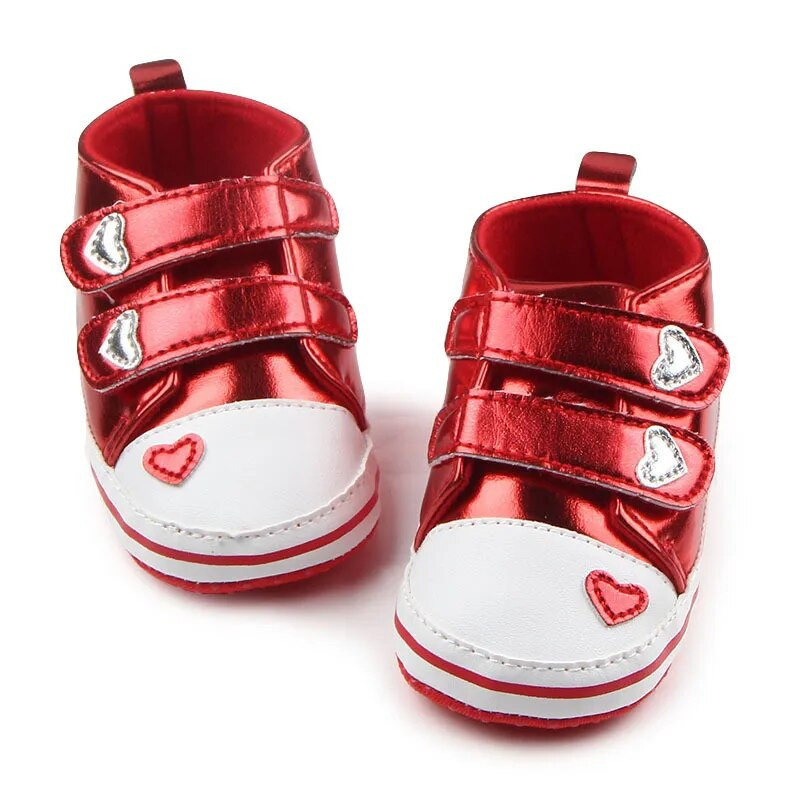 Încălțăminte nouă Lovely Heart pentru fetițe pentru bebeluși, pantofi sport pentru copii mici, cu talpă moale, First Walkers