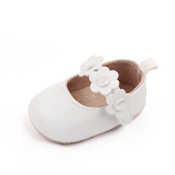 0-2 ετών Baby Girls PU Δερμάτινα παπούτσια Άνοιξη Φθινόπωρο Λουλούδι Βρέφος Μικρό Κοριτσάκι First Walkers Νεογέννητα Παπούτσια Κούνιας