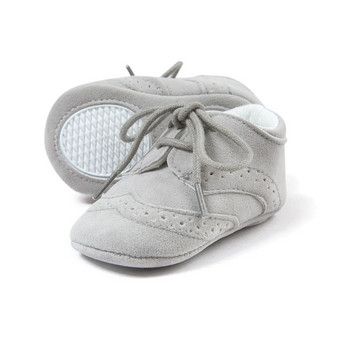 Кожени обувки за бебета, момчета и момичета Сладки обувки за новородени бебета Прохождащи деца Противоплъзгащи се обувки 6 месеца 12 месеца Бебешки обувки за момче