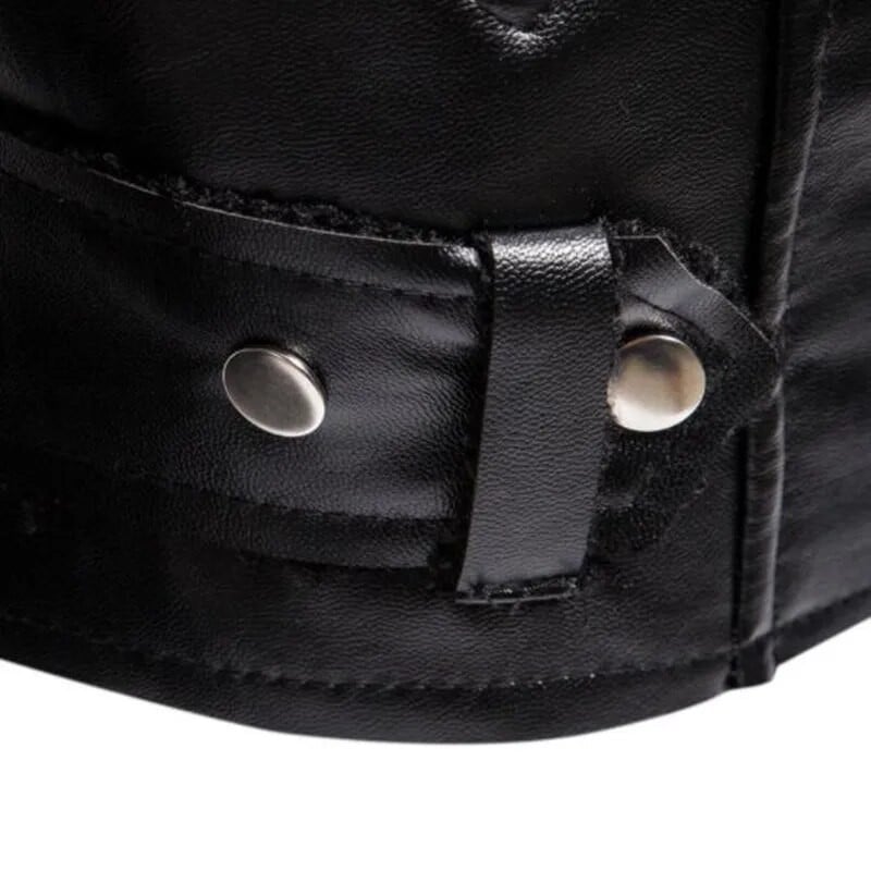 Vīriešu ziemas Bieza Silta Flīsa Ādas Jaka Mētelis Jauns Vīriešu Motor Biker Mākslīgās PU jakas Virsdrēbes Ikdienas militārie vīriešu mēteļi S-5XL