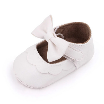 PU принцеса обувки за момиченце за новородено за раждане Сватбени обувки с голям лък PU кожени обувки за малко момиченце