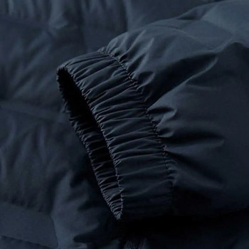 Χειμερινά νέα ανδρικά πουπουλένια μπουφάν Λούτρινα ελαφριά ζεστά παλτό Ανδρικά άνετη κλειδαριά με κουκούλα Αντιανεμικά πουπουλένια μπουφάν Μόδα Casual ανδρικό