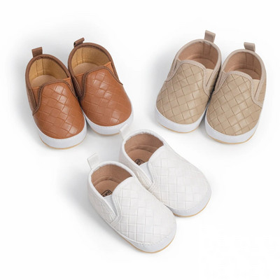 KIDSUN új baba hétköznapi cipők PU csúszásgátló puha baba fiú lány tornacipők újszülöttek első Walker csecsemő tipegő cipők 3 színben
