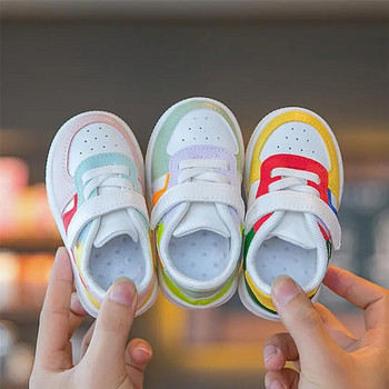 Бебешки обувки Прохождащи момичета Момчета Спортни обувки за деца Момичета Бебешки кожени обувки Детски маратонки Модни ежедневни бебешки меки обувки