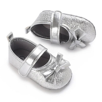 Βρεφικά παπούτσια PU χρυσά ασημί Bling Bling Princess Βρεφικά παπούτσια Baby Soft Sole Little Girl Toddler Shoes First Walkers