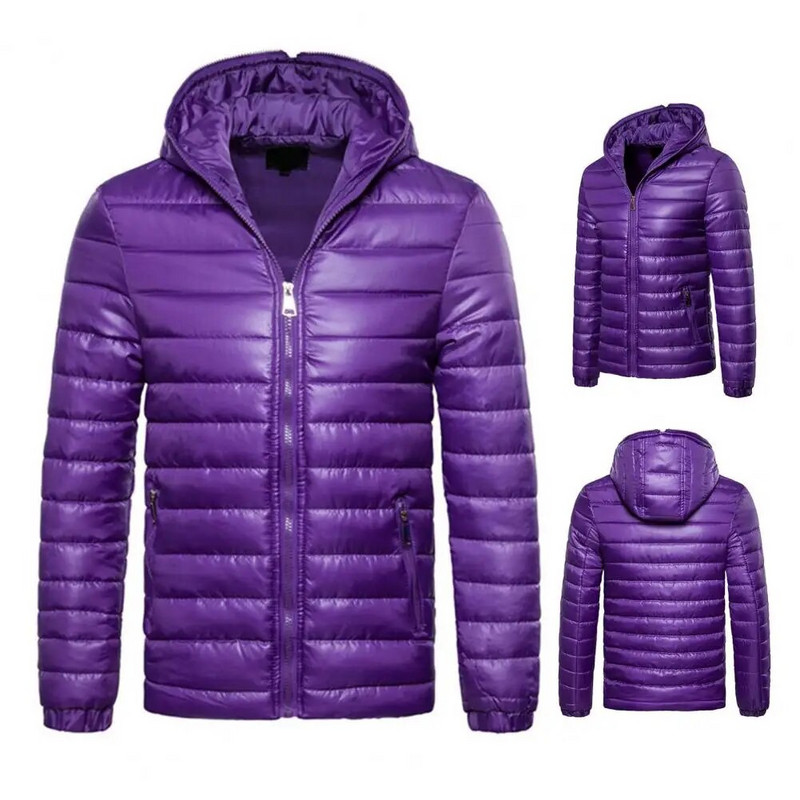 M-2XL Muška jakna s pačjim puhom Ultra lagane proljetne jakne s kapuljačom Muška prijenosna gornja odjeća Vodootporan kaput s vjetrobranom