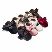 Cipelice za djevojčice, princeze za malu djecu, neklizajuće, ravne, mekane potplate, pamučne gume, dječji krevetić, lijepi leptir-čvorovi, prvi hodači za bebe 0-18 m