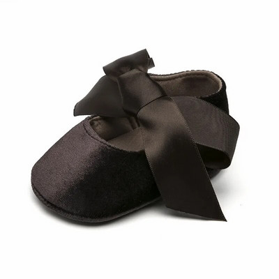 Cipelice za djevojčice, princeze za malu djecu, neklizajuće, ravne, mekane potplate, pamučne gume, dječji krevetić, lijepi leptir-čvorovi, prvi hodači za bebe 0-18 m