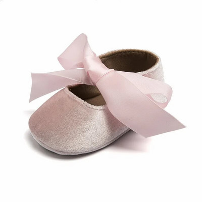 Cipelice za djevojčice, princeze za malu djecu, neklizajuće, ravne, mekane potplate, pamučne gume, dječji krevetić, lijepi leptir-čvorovi, prvi hodači za bebe 0-18 m