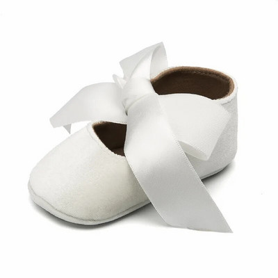 Cipelice za djevojčice, princeze za malu djecu, neklizajuće, ravne, mekane potplate, pamučne gume, dječji krevetić, lijepi leptir-čvorovi, prvi hodači za bebe 0-18 m