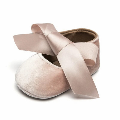 Cipelice za djevojčice, princeze za malu djecu, neklizajuće, ravne, mekane potplate, pamučne gume, dječji krevetić, lijepi leptir-čvorovi, prvi hodači za bebe 0-18 m