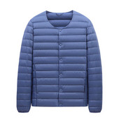 Jachetă de iarnă pentru bărbați, caldă, groasă, pufă, rezistentă la vânt, pentru bărbați, impermeabilă, ultra ușoară, cu puf, parka pentru bărbați