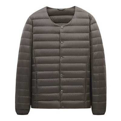 Jachetă de iarnă pentru bărbați, caldă, groasă, pufă, rezistentă la vânt, pentru bărbați, impermeabilă, ultra ușoară, cu puf, parka pentru bărbați