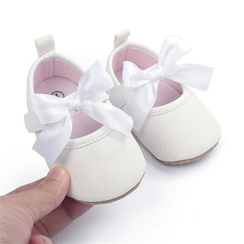 2024 Παιδιά νήπια για βρέφη κοριτσάκια χρώμα παπιγιόν πριγκιπικά παπούτσια Μαλακή σόλα Το πάτωμα Ξυπόλητοι Αντιολισθητικά First Walkers