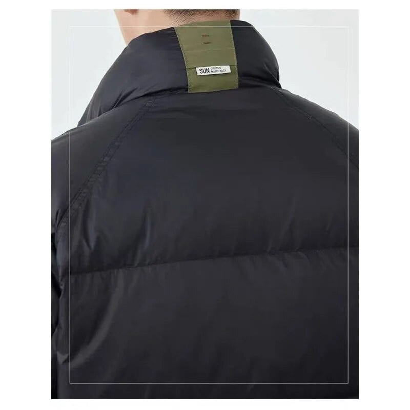 Luxus márkájú pehelykabát férfi téli meleg fehér kacsatollkabát Bomber szélálló kültéri könnyű pehelykabát férfi ruházat